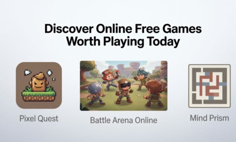 Discover Online Free Games Worth Playing Today